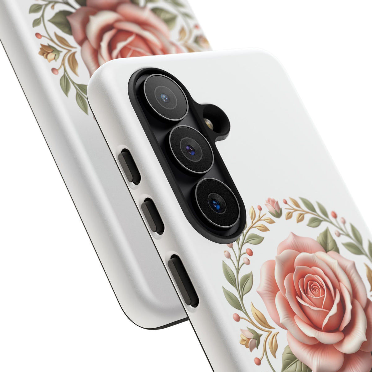 Floral Rose Wreath Tough Phone Case
