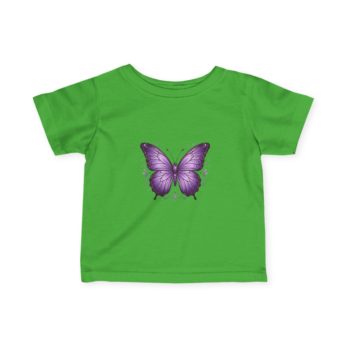 Infant T-Shirt — Purple Butterfly Baby Tee (Cute Newborn Gift)