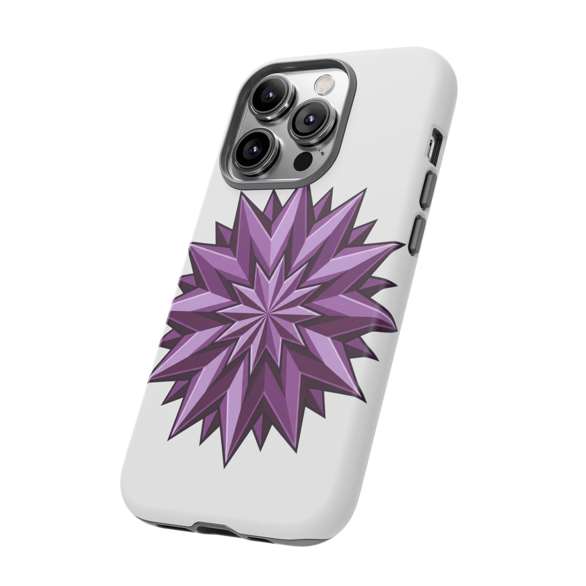 Purple Geometric Star Phone Case