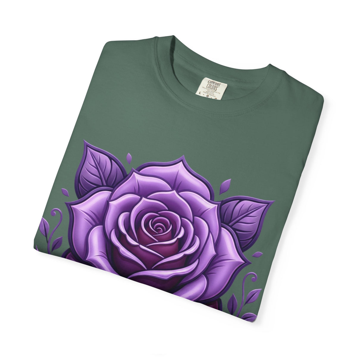 Purple Rose Graphic T-Shirt