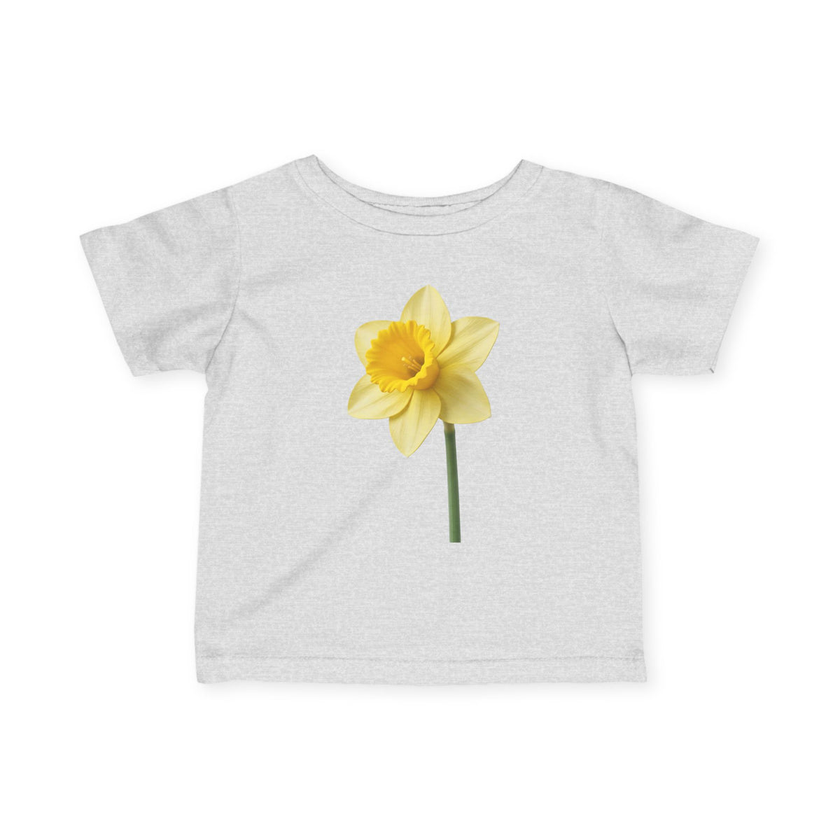 Infant Tee — Yellow Daffodil Floral Baby Shirt