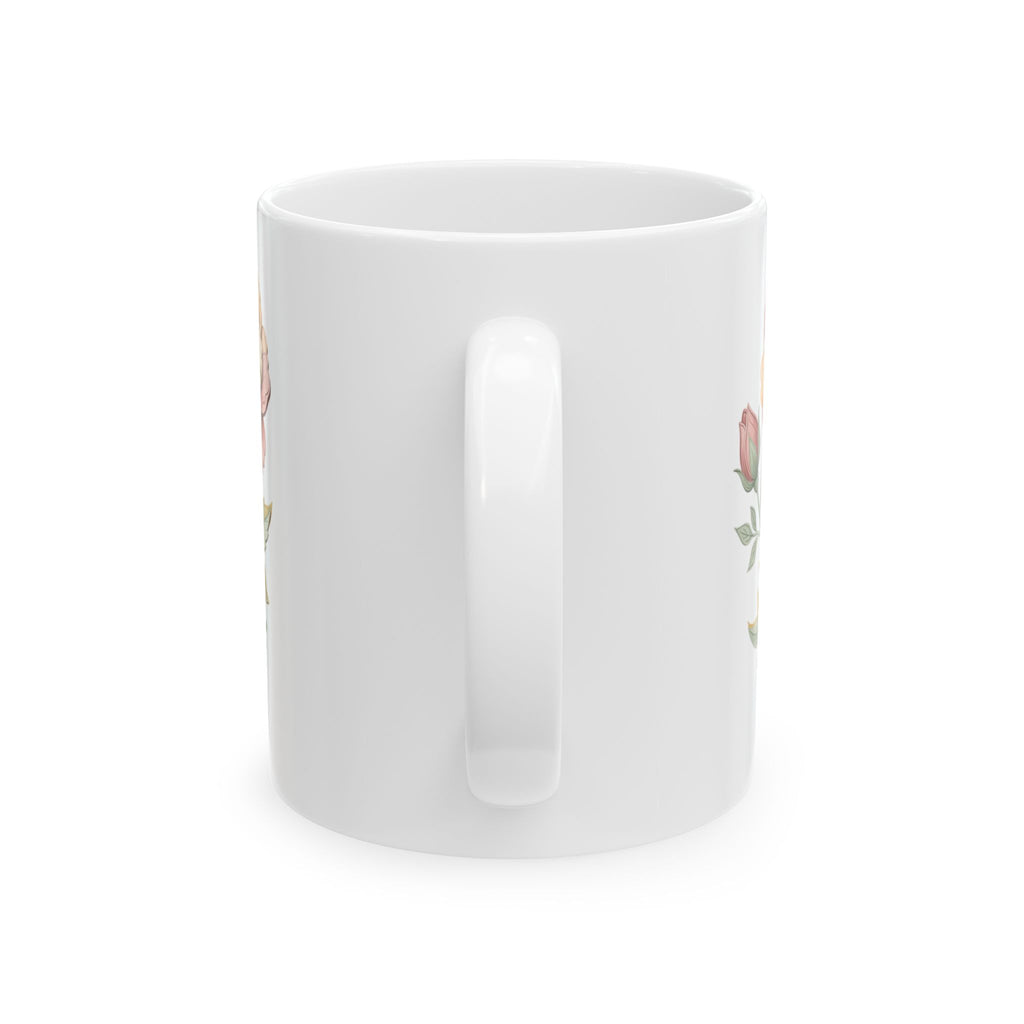 Floral Vintage Rose Ceramic Mug — 11oz & 15oz