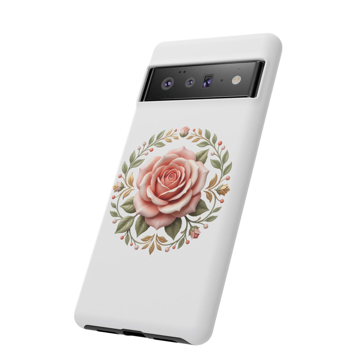 Floral Rose Wreath Tough Phone Case