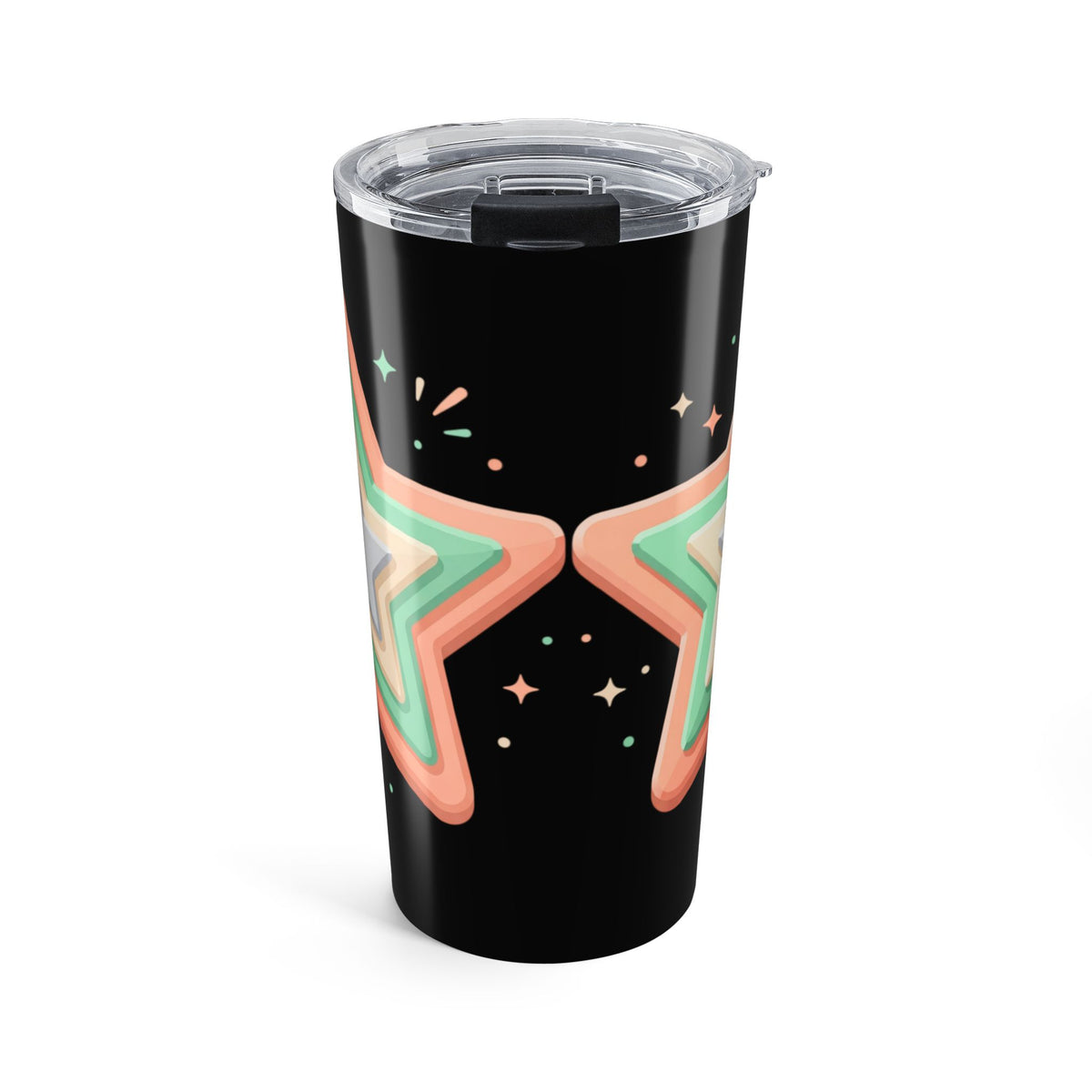 Star Design Tumbler 20oz Black