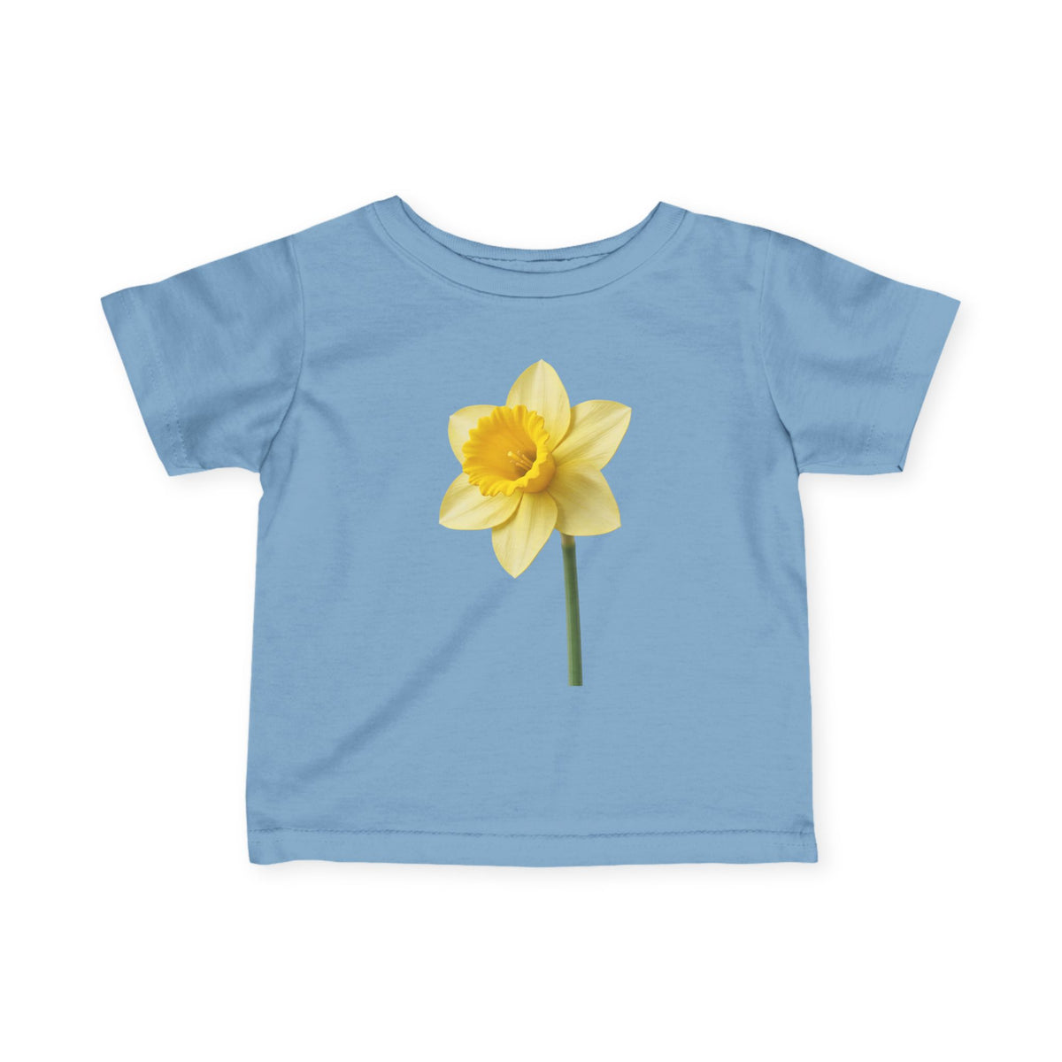 Infant Tee — Yellow Daffodil Floral Baby Shirt