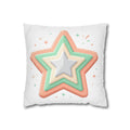 Star Shape Spun Polyester Square Pillowcase