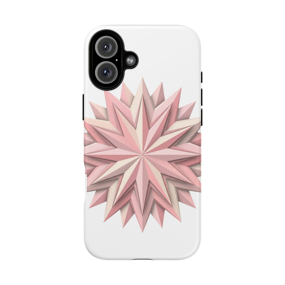 Pink Geometric Star Phone Case — Tough Protective iPhone Cover