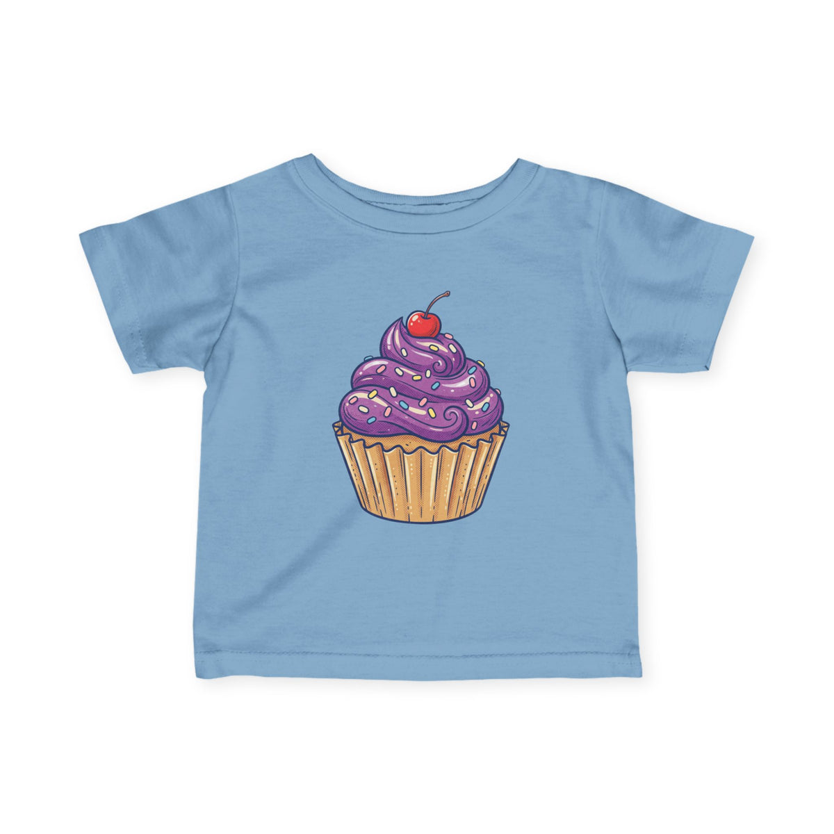 Purple Cupcake Infant Fine Jersey Tee