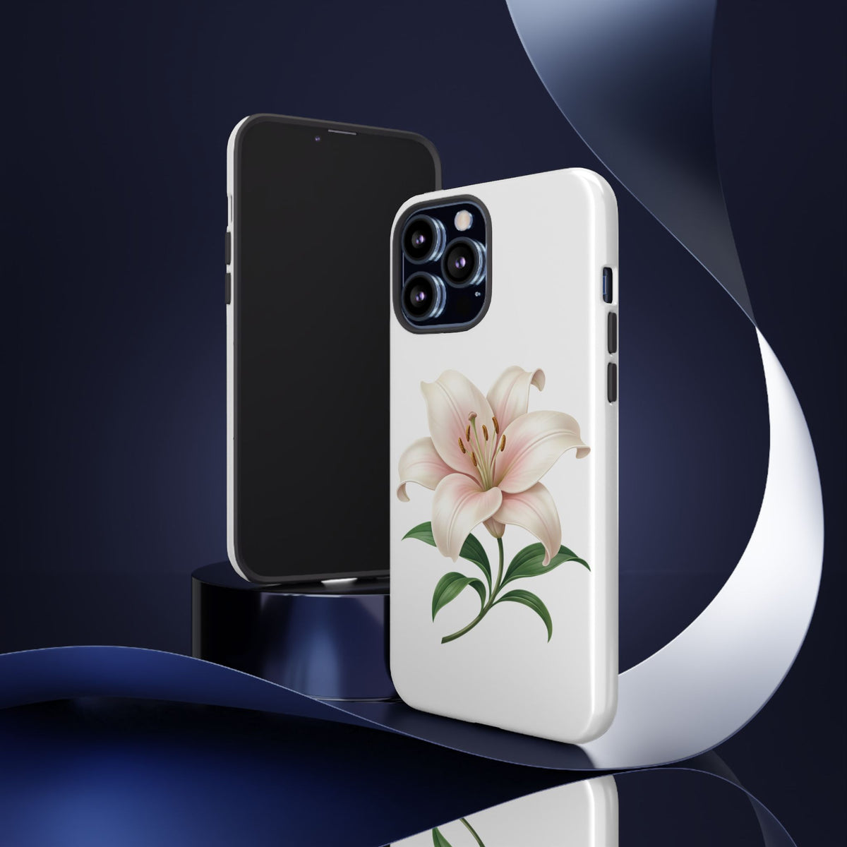 Floral Lily Phone Case — Pink Lily Tough Protective Cover