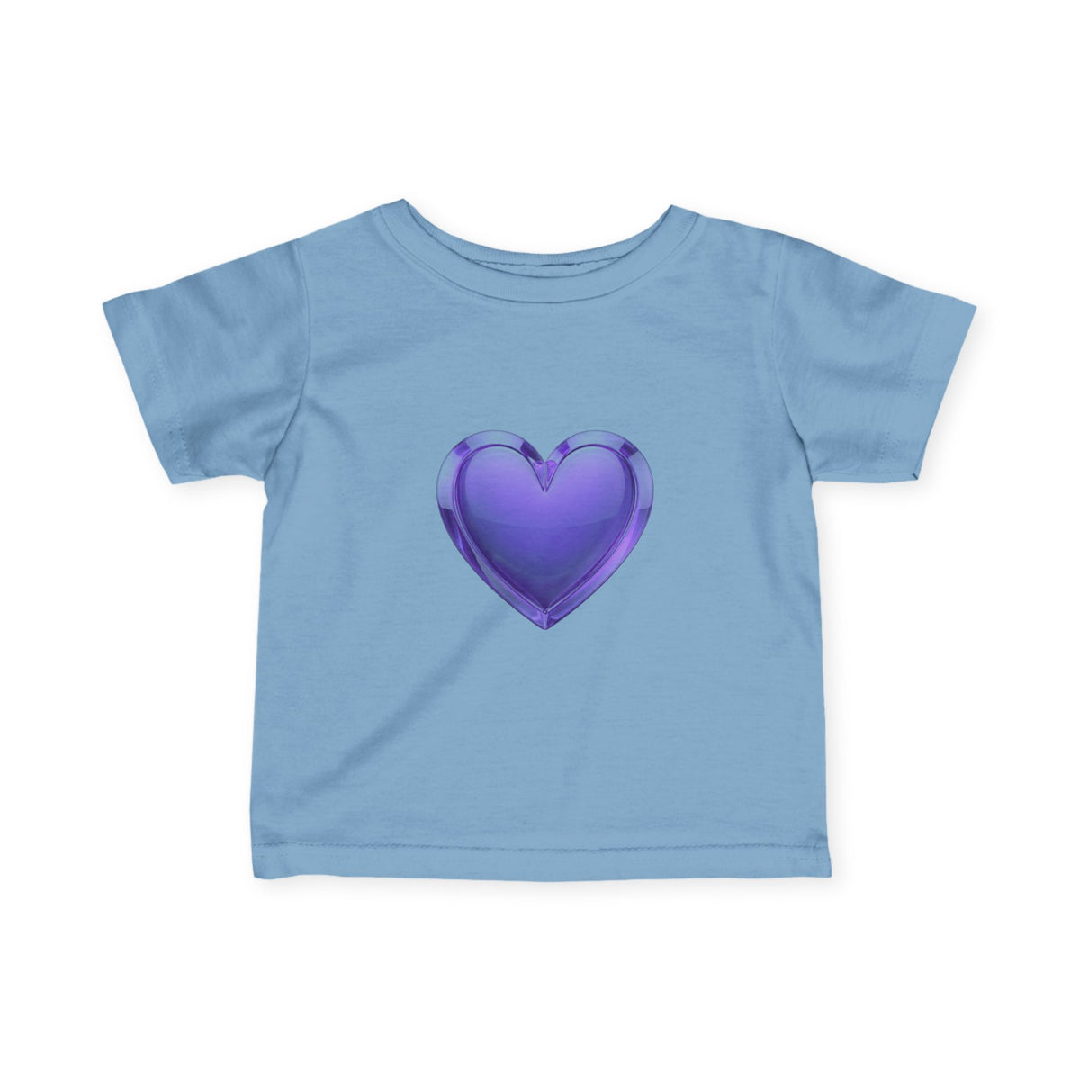 Infant Tee — Shiny Purple Heart Baby T-Shirt