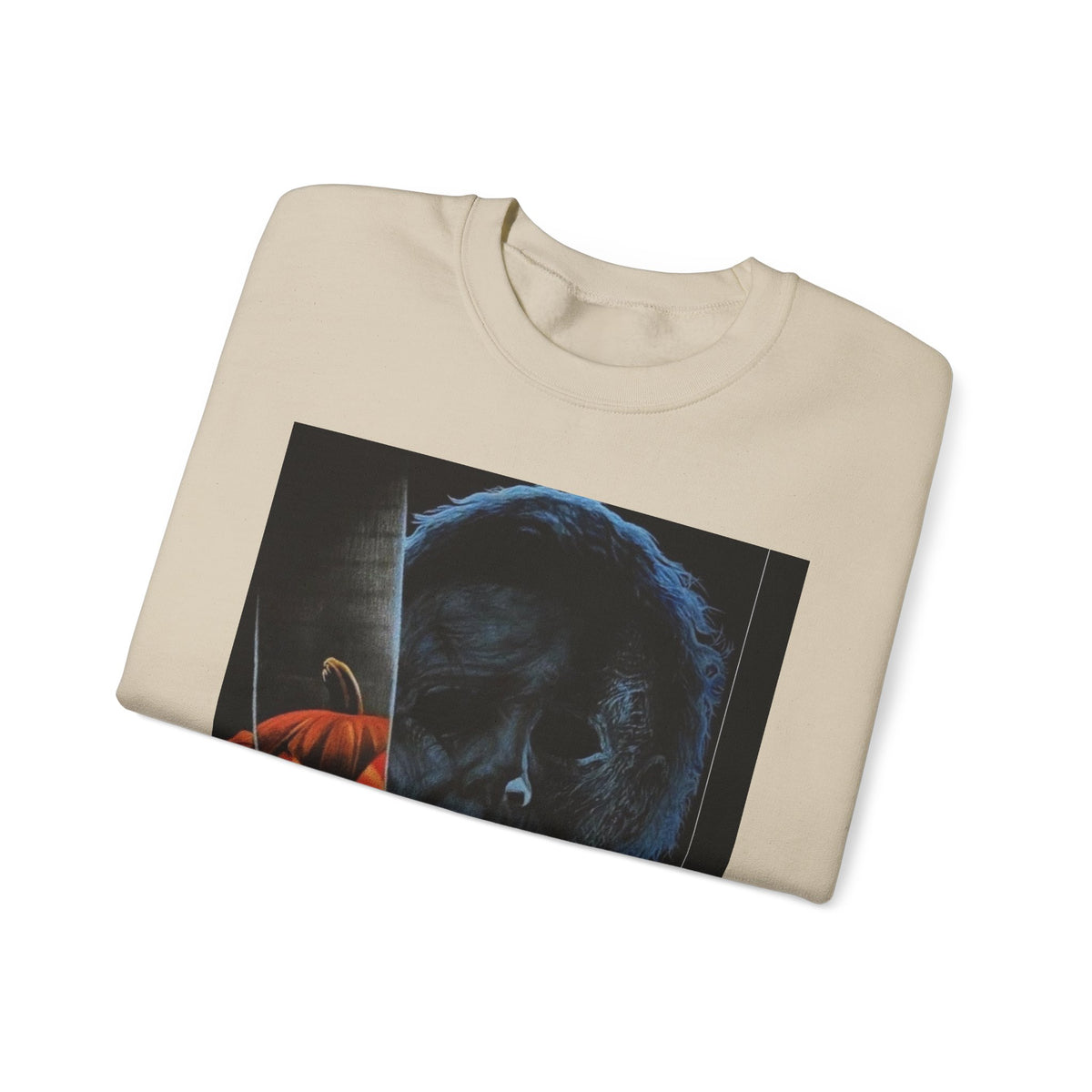 Halloween Thriller Crewneck Sweatshirt — Michael Myers & Jack-O'-Lantern Graphic