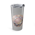 Glittery Light Grey Tumbler 20oz