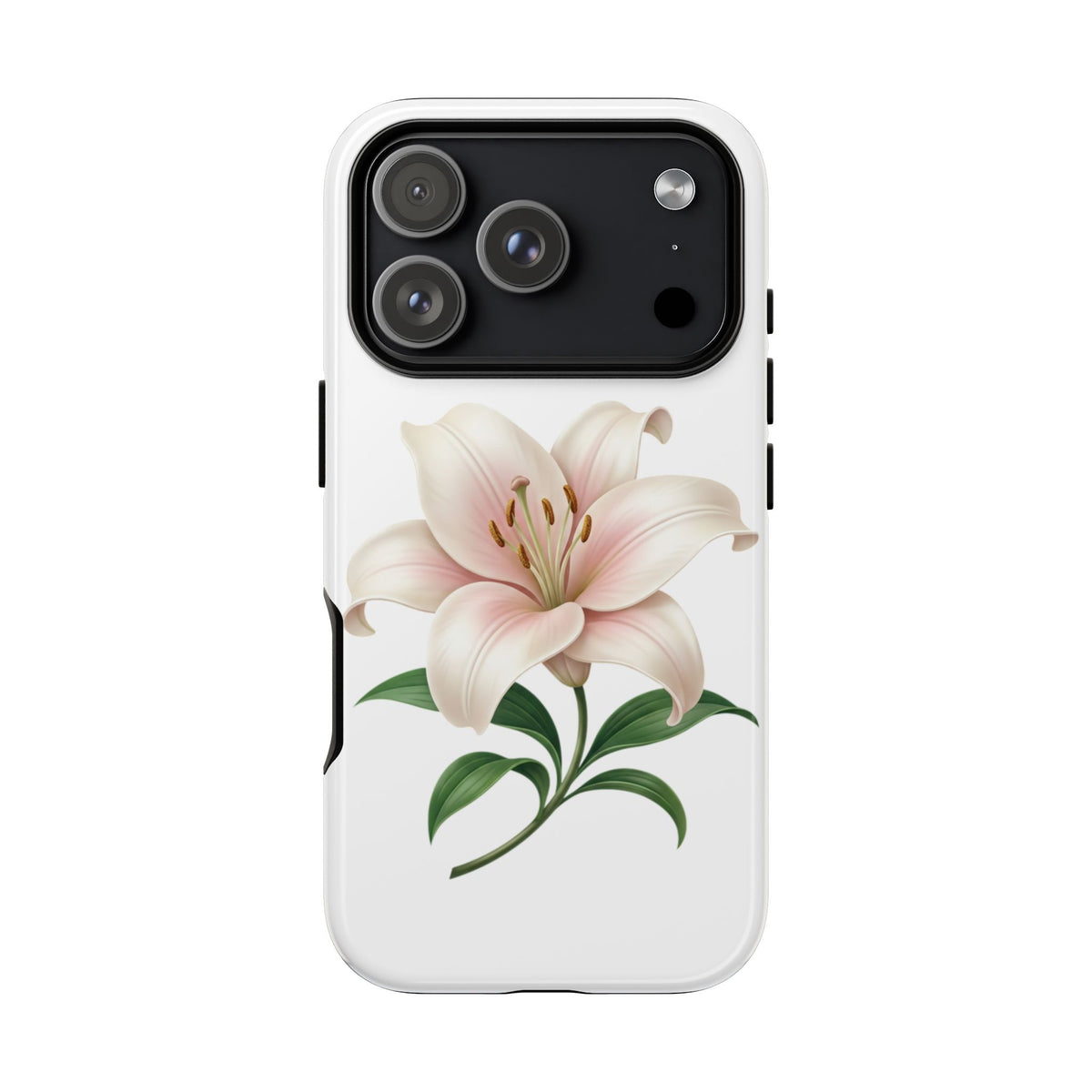 Floral Lily Phone Case — Pink Lily Tough Protective Cover