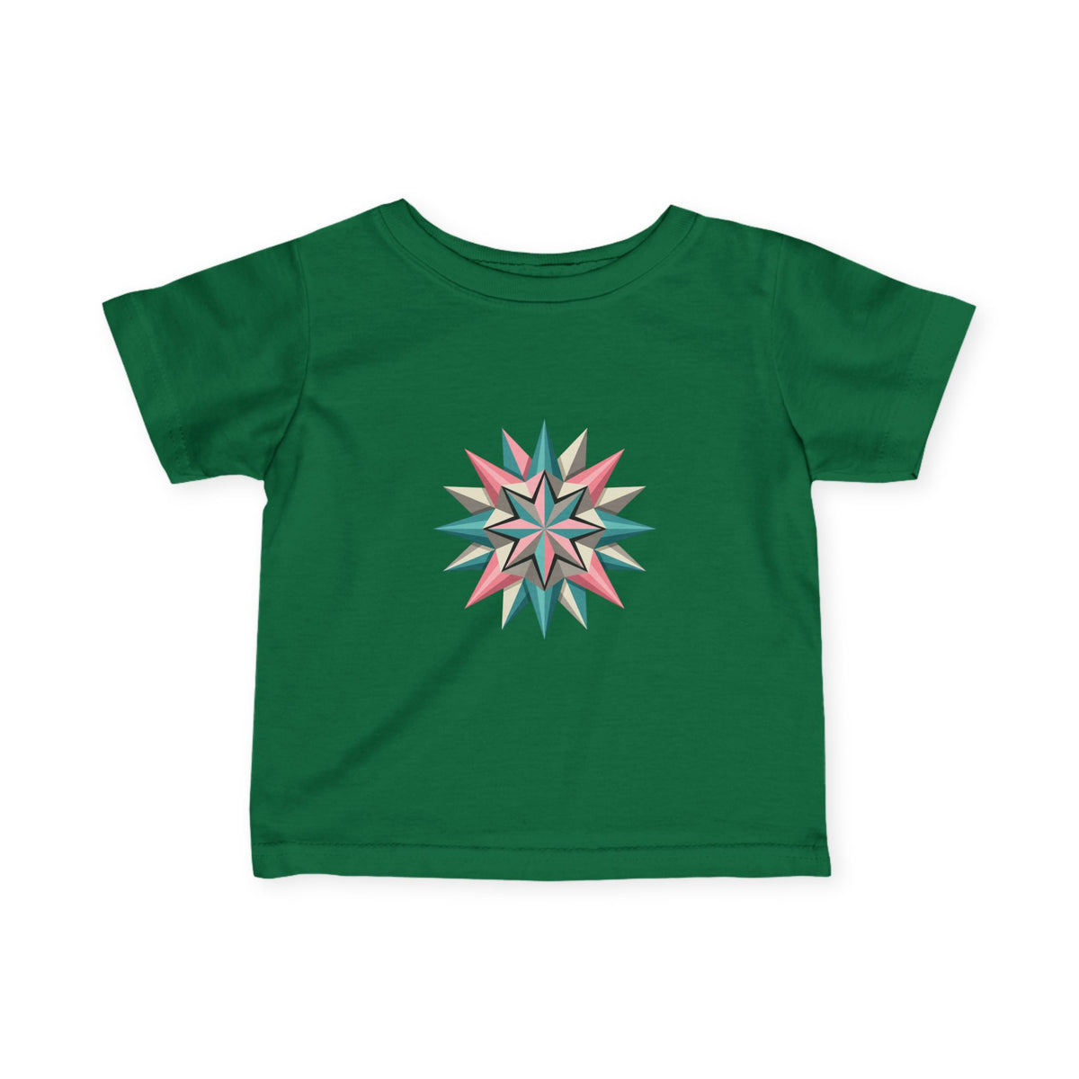 Infant Tee with Pastel Starburst Quilt Design