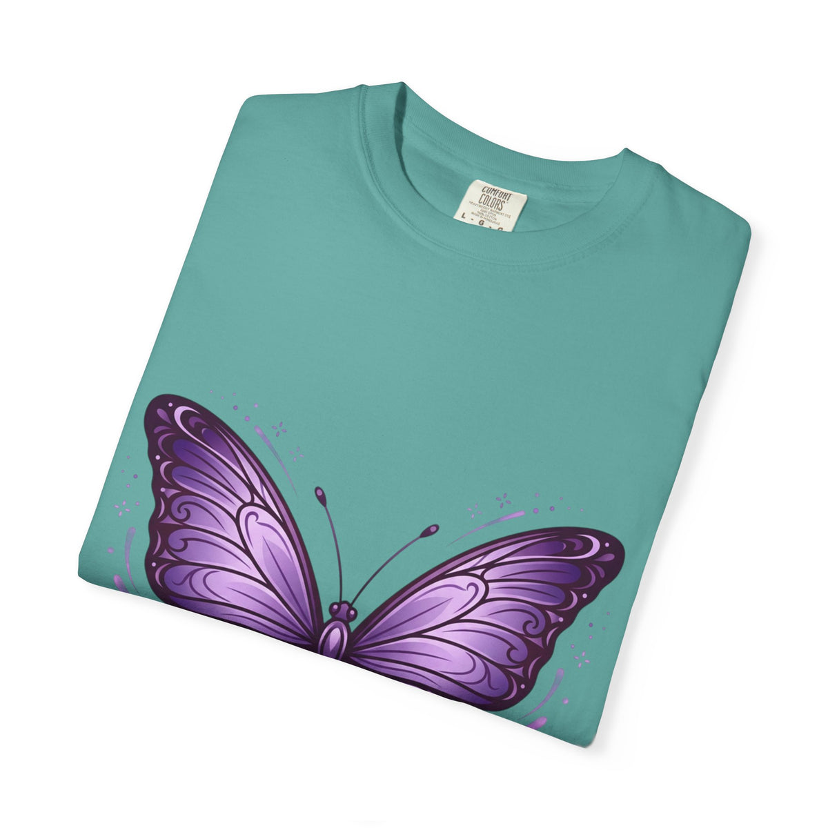 Purple Butterfly T-Shirt — Elegant Monarch Graphic Tee