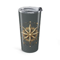 Star Print Dark Grey Insulated Tumbler 20oz