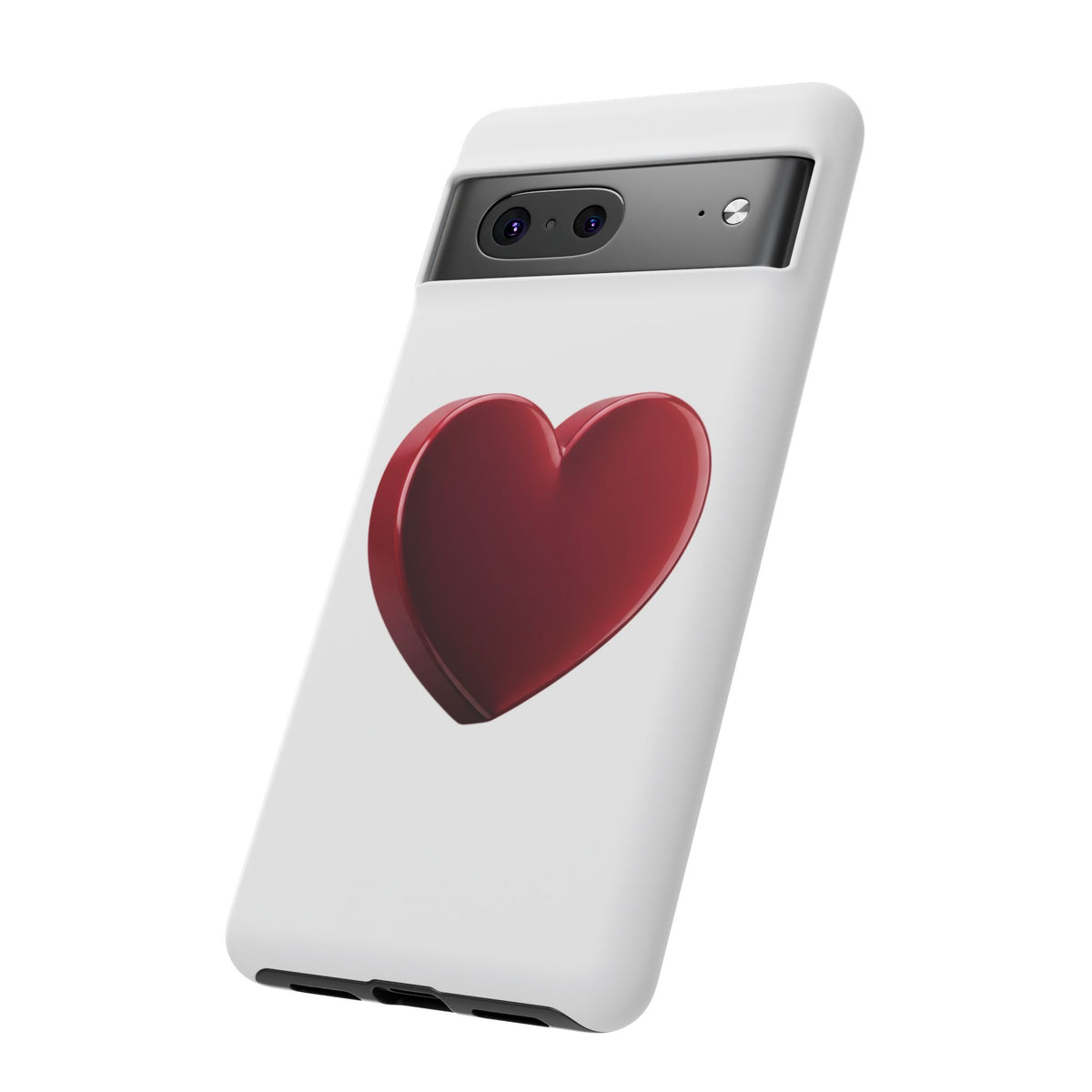 Heart Tough Phone Case - Red 3D Heart Protective Phone Case