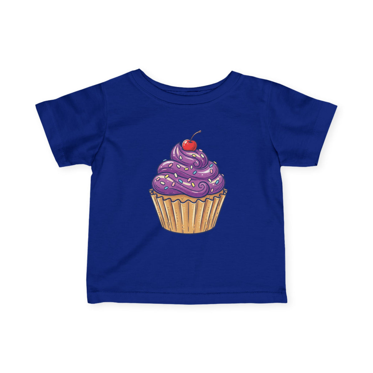 Purple Cupcake Infant Fine Jersey Tee