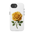 Yellow Rose Phone Case — Vintage Floral Tough Protective Cover