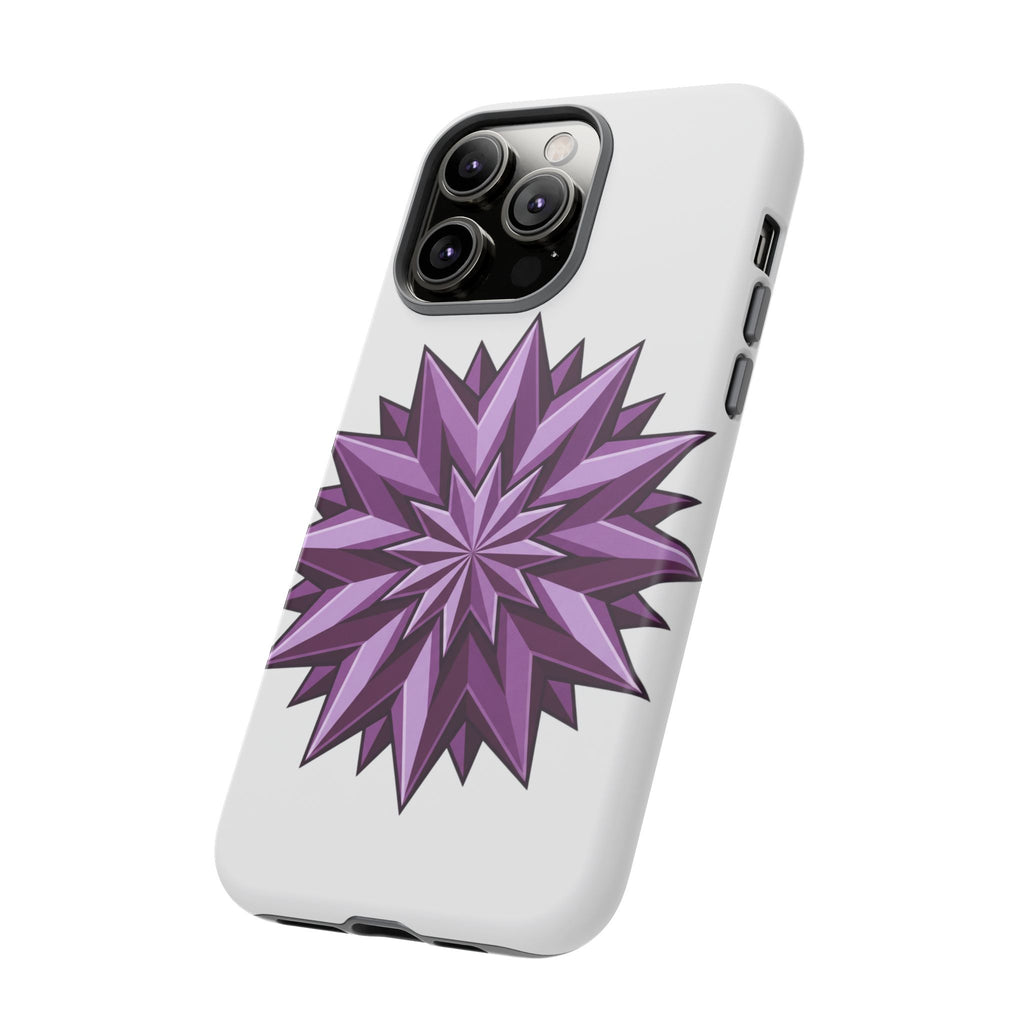 Purple Geometric Star Phone Case