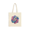 3D Glitter Design Cotton Canvas Tote Bag