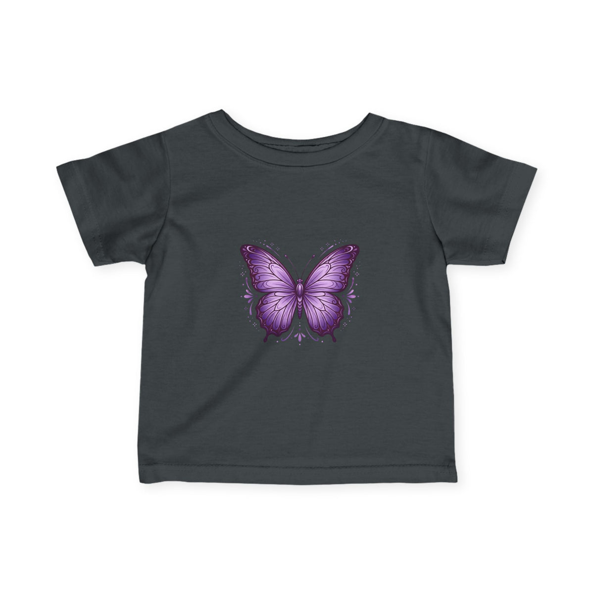 Infant T-Shirt — Purple Butterfly Baby Tee (Cute Newborn Gift)