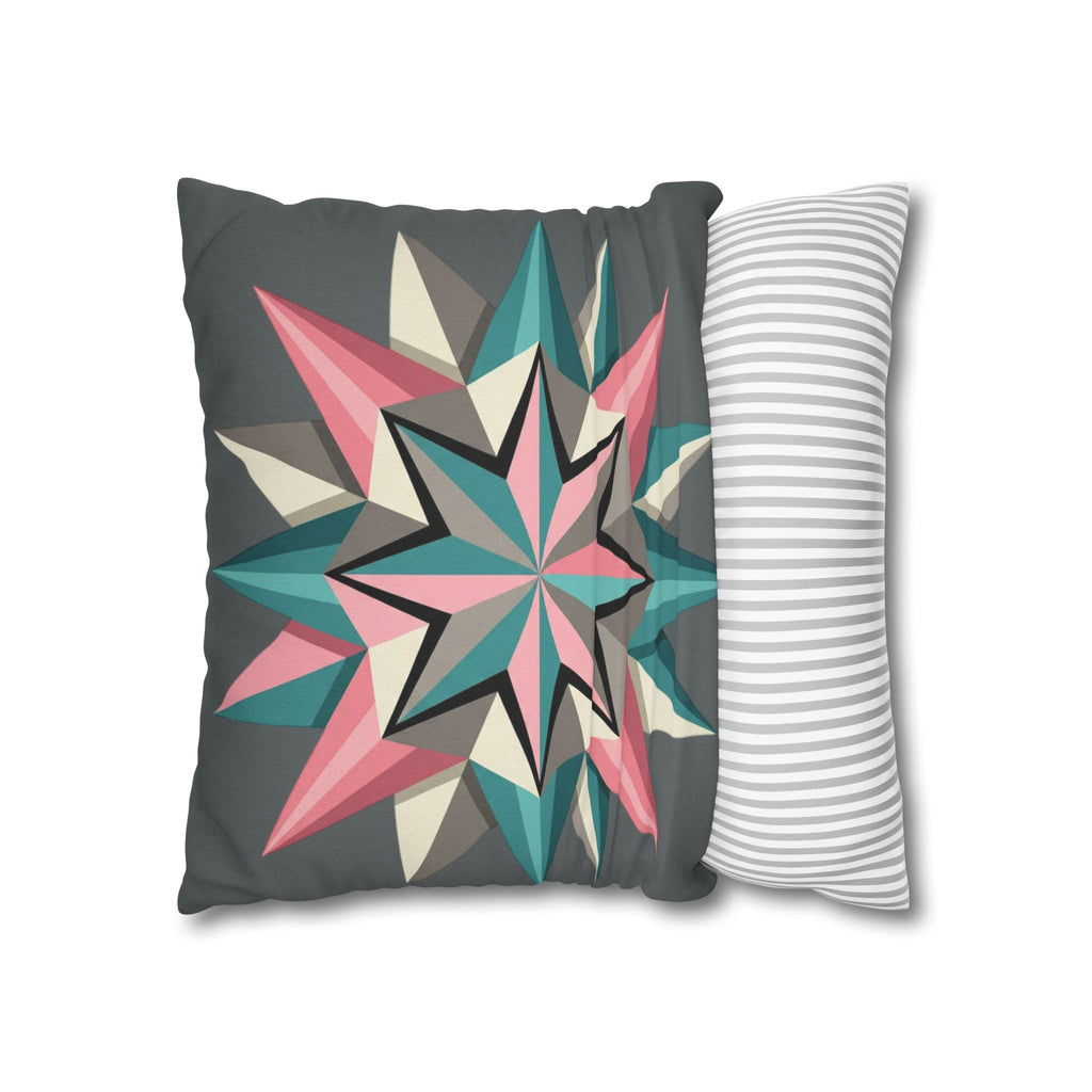 Geometric Starburst Decorative Pillowcase