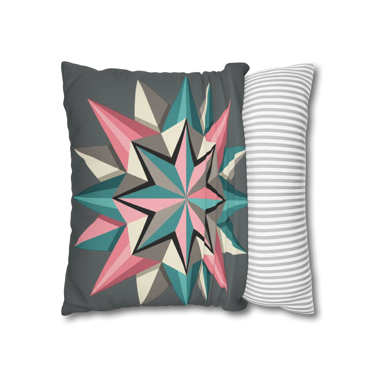 Geometric Starburst Decorative Pillowcase
