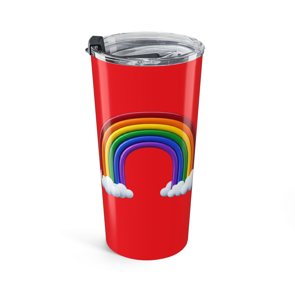 20oz Rainbow Tumbler - Colorful Cloud Travel Cup