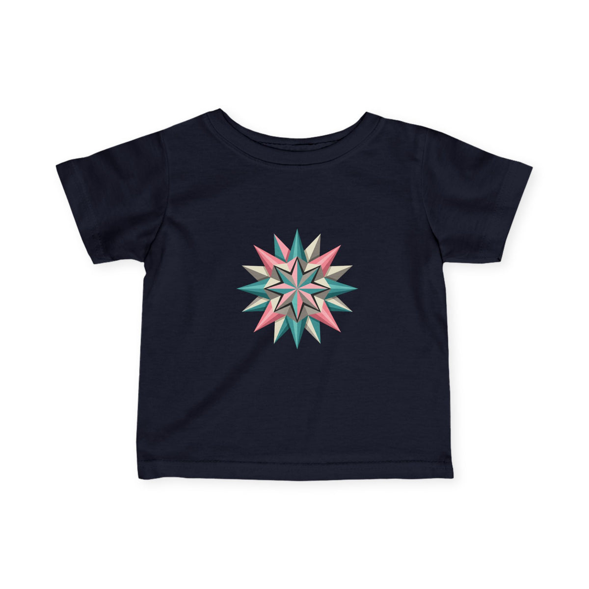 Infant Tee with Pastel Starburst Quilt Design