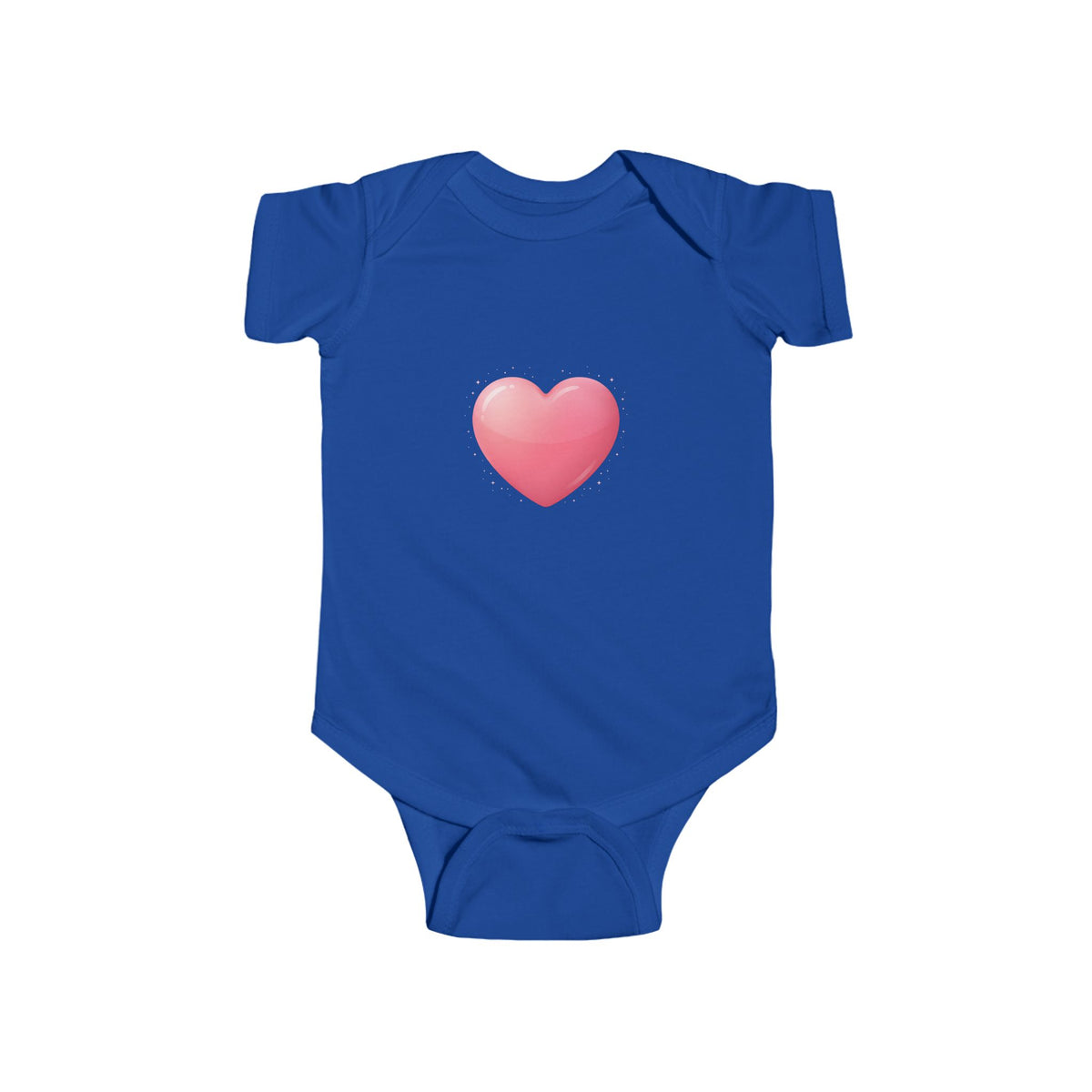 Baby Heart Bodysuit — Pink Heart Infant Onesie (Valentine’s/Newborn Gift)