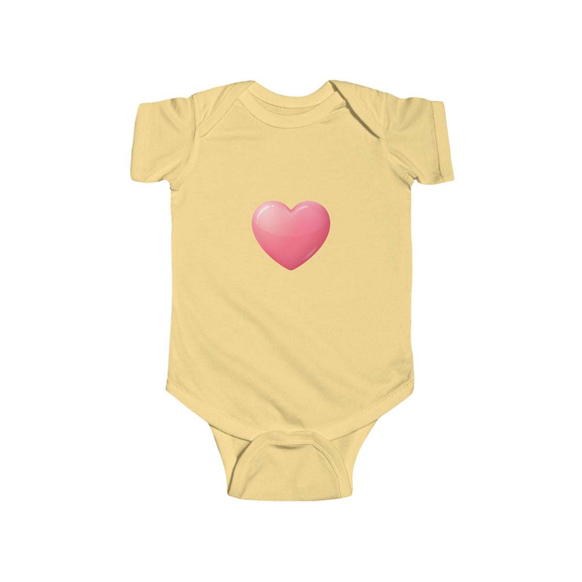 Baby Heart Bodysuit — Pink Heart Infant Onesie (Valentine’s/Newborn Gift)