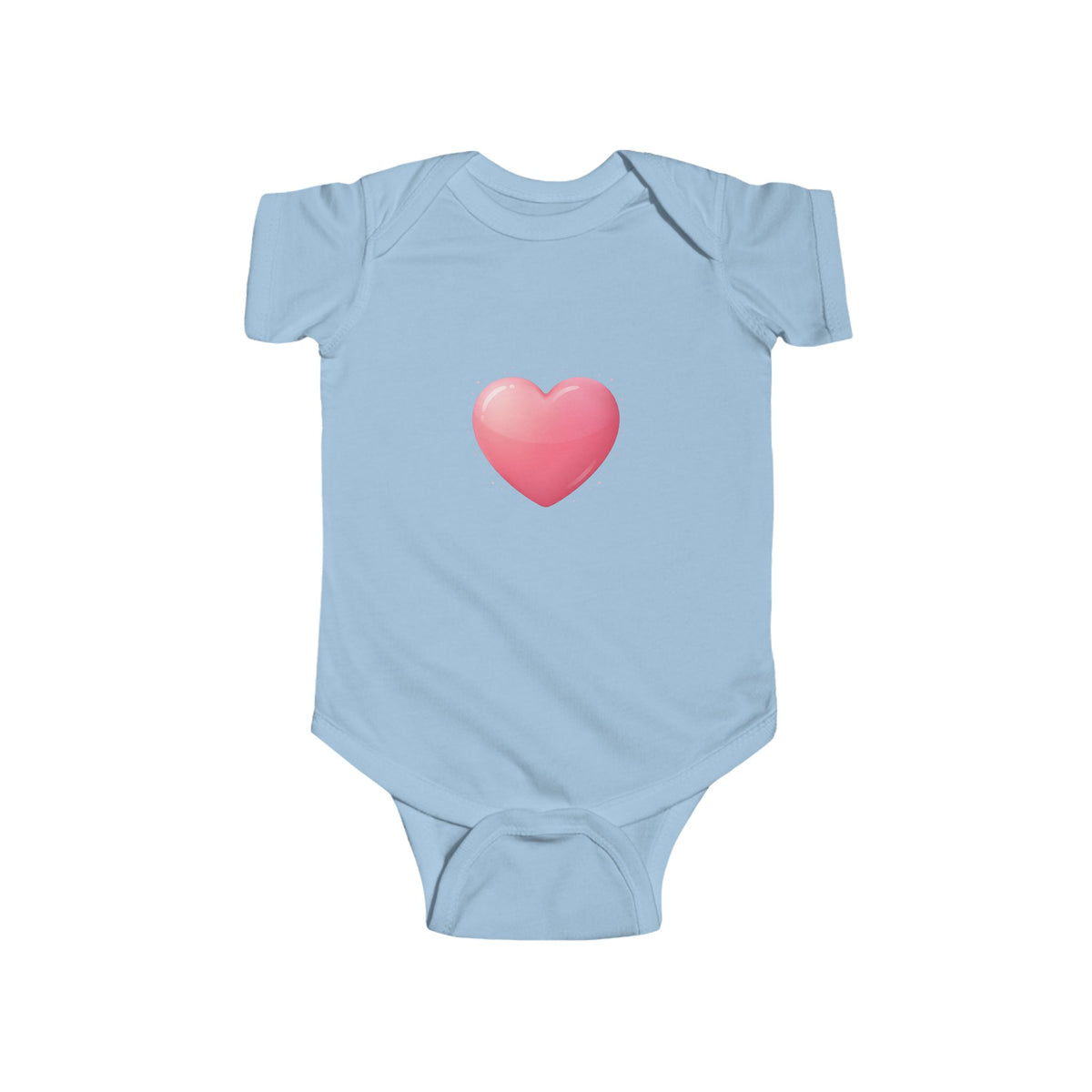Baby Heart Bodysuit — Pink Heart Infant Onesie (Valentine’s/Newborn Gift)