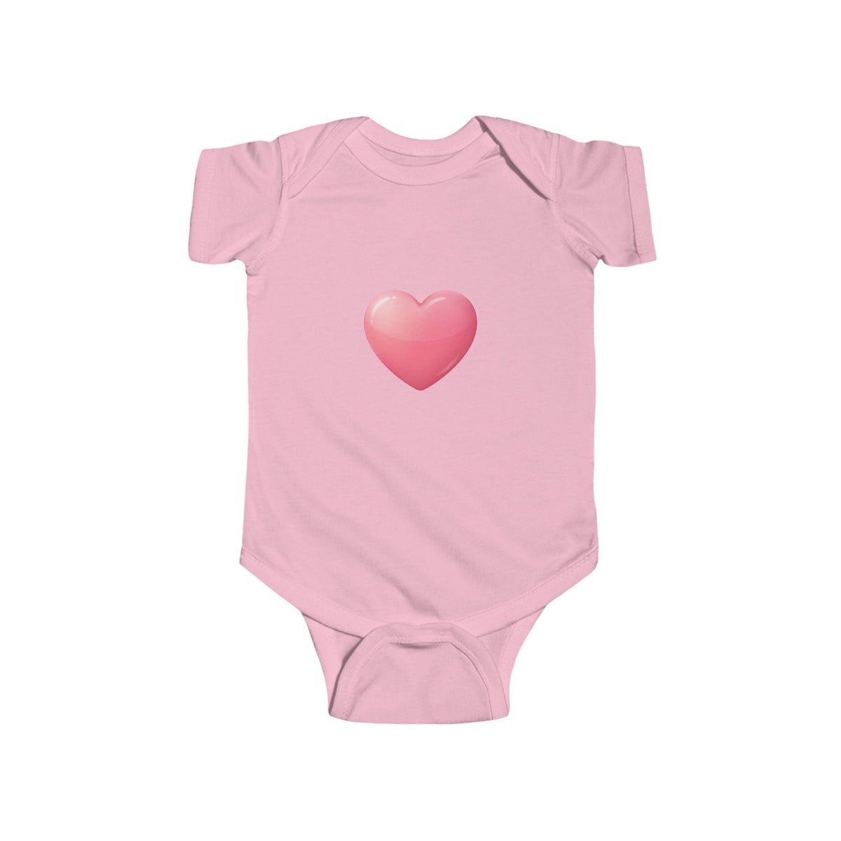 Baby Heart Bodysuit — Pink Heart Infant Onesie (Valentine’s/Newborn Gift)