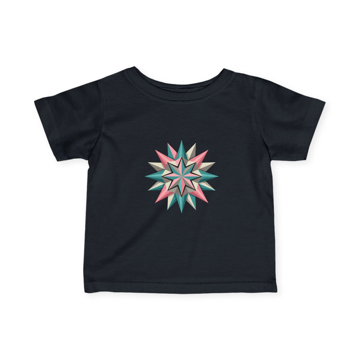 Infant Tee with Pastel Starburst Quilt Design