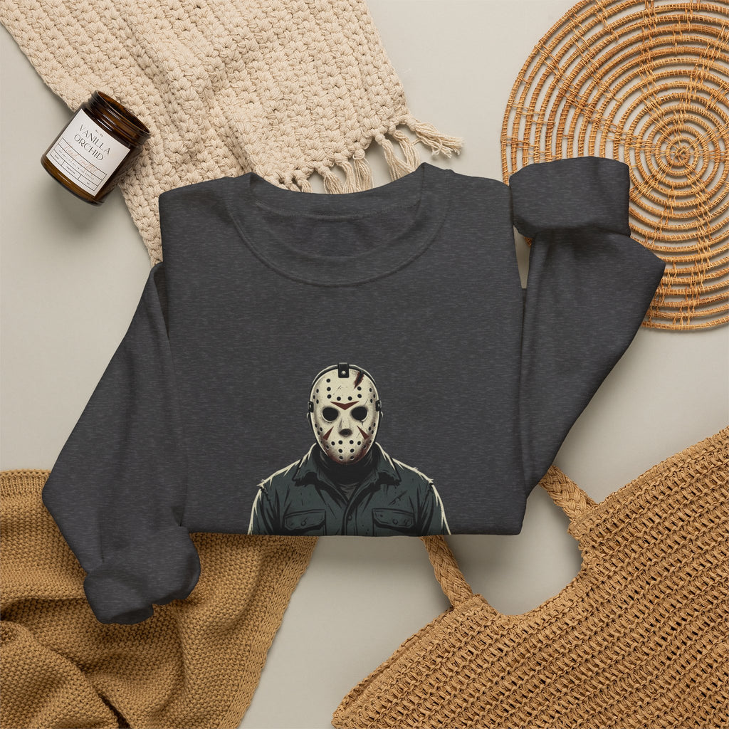 Jason Mask Sweatshirt - Horror Crewneck for Fans of Friday the 13th