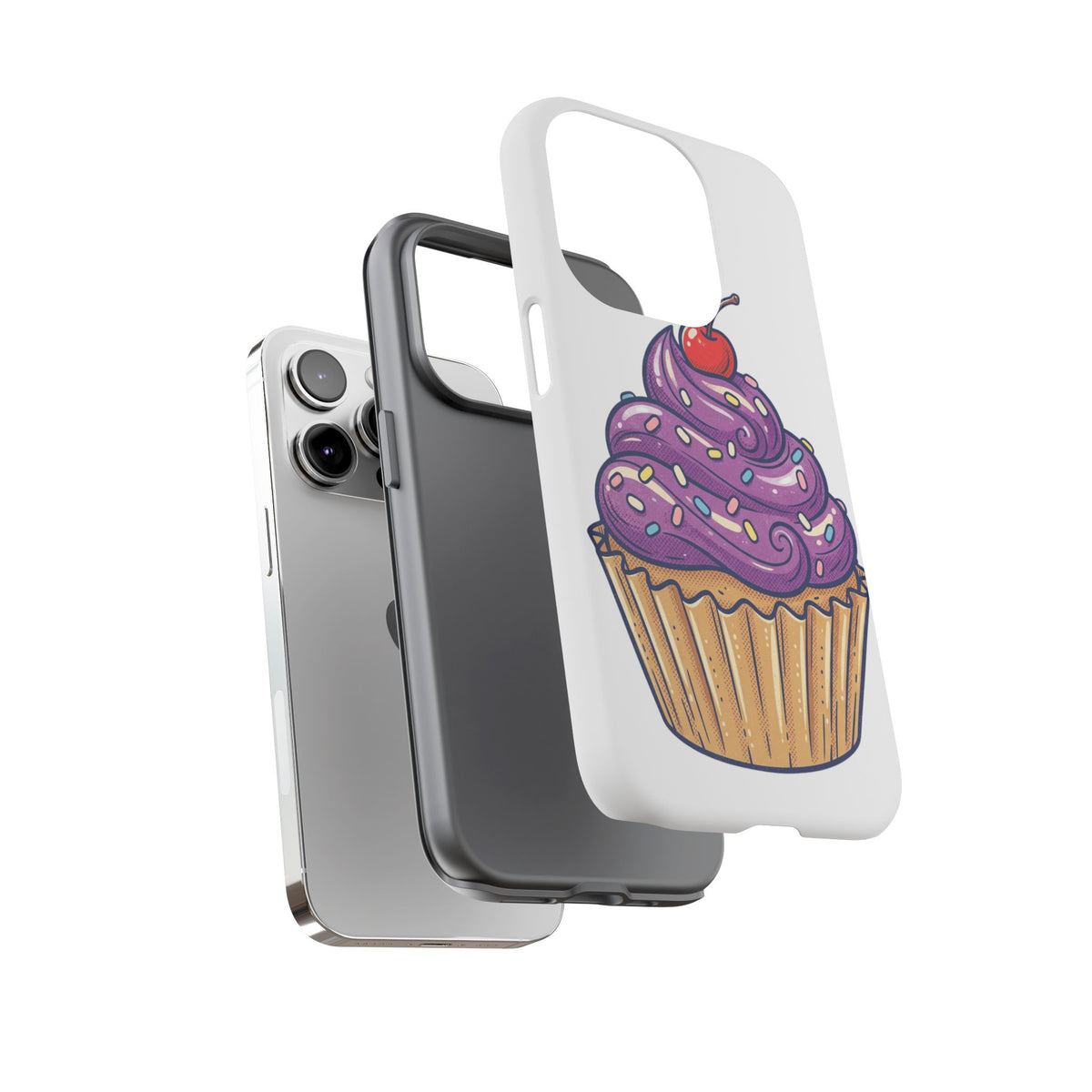 Purple Cupcake Tough Phone Cases