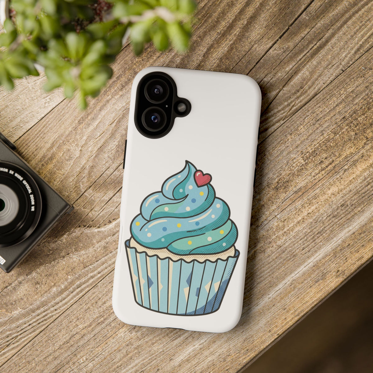 Blue Cupcake Tough Phone Cases