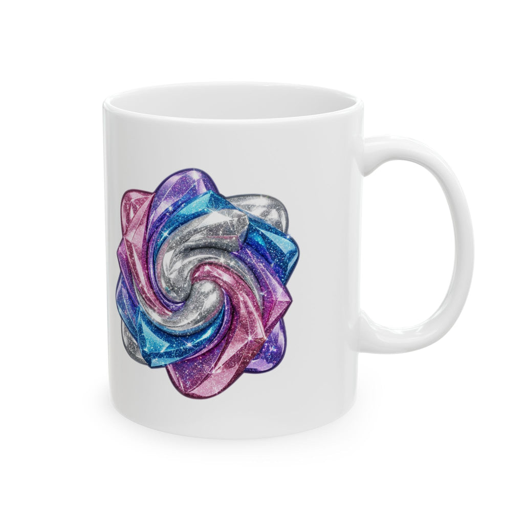 3D Glitter Design Ceramic Mug, (11oz, 15oz)