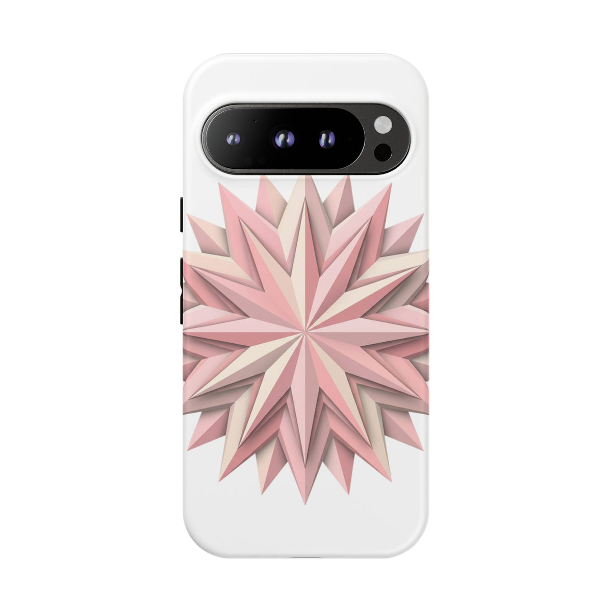 Pink Geometric Star Phone Case — Tough Protective iPhone Cover