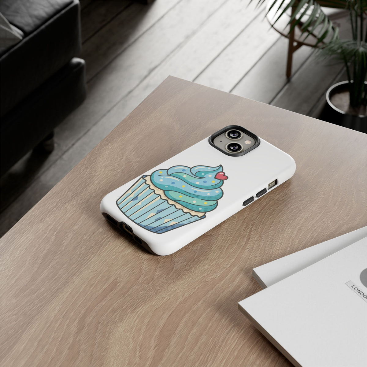 Blue Cupcake Tough Phone Cases