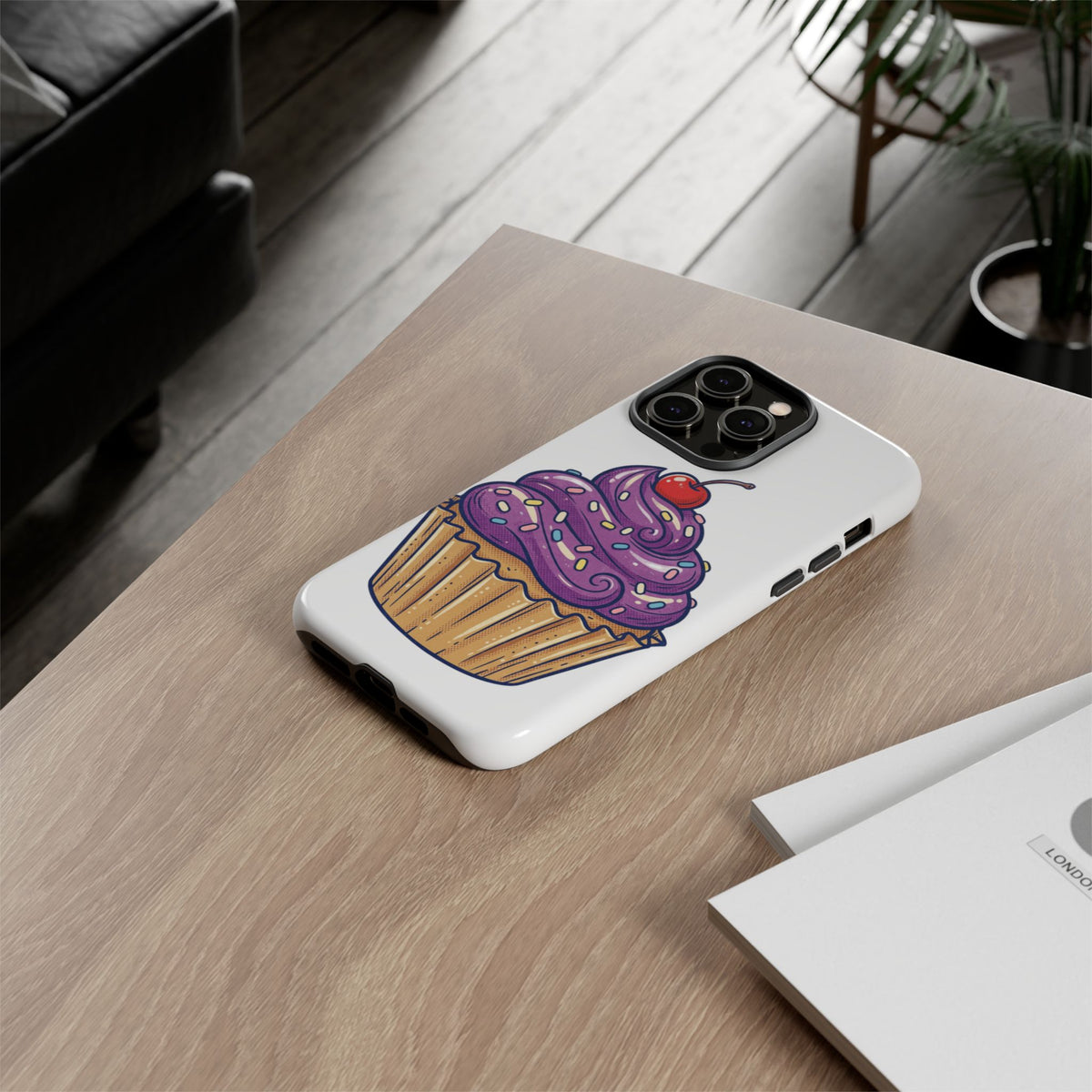 Purple Cupcake Tough Phone Cases