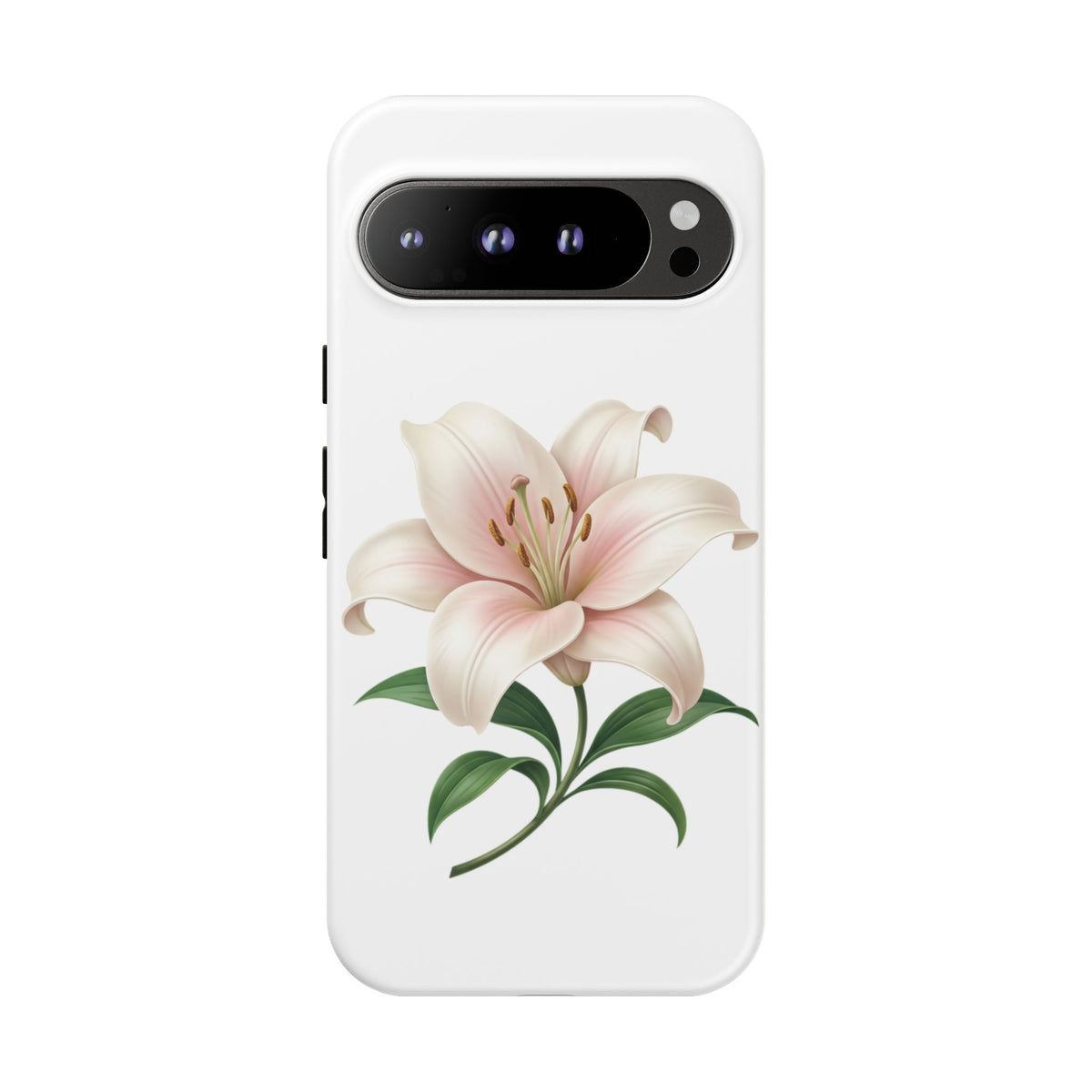 Floral Lily Phone Case — Pink Lily Tough Protective Cover