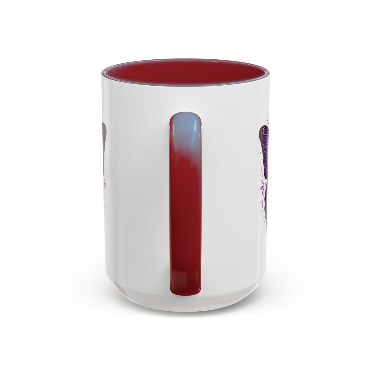 Purple Butterfly Accent Coffee Mug — 11oz & 15oz Decorative Tea Cup