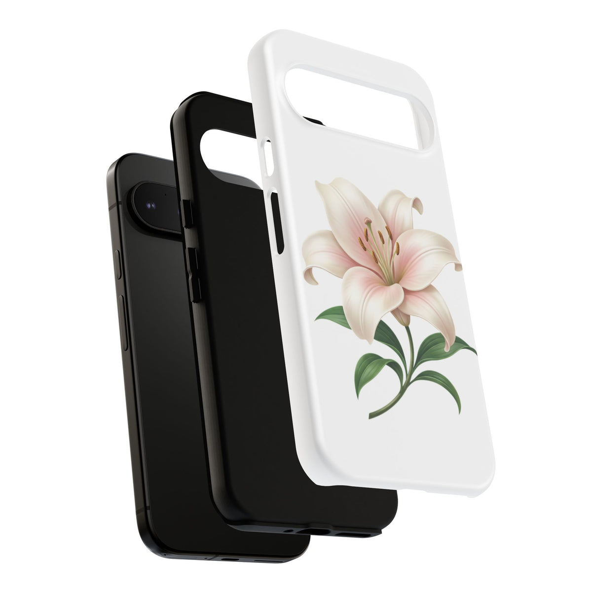 Floral Lily Phone Case — Pink Lily Tough Protective Cover
