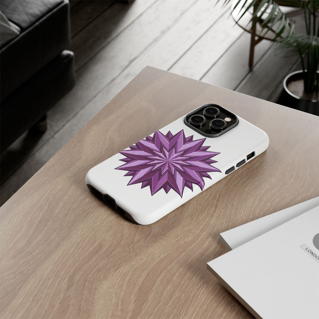 Purple Geometric Star Phone Case