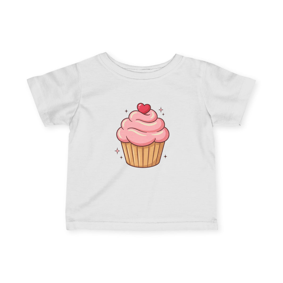Pink Cupcake Infant Fine Jersey Tee