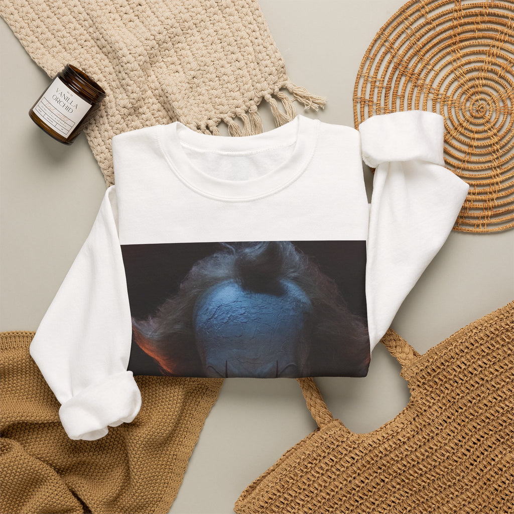Horror Clown Crewneck Sweatshirt — Scary Pennywise Portrait
