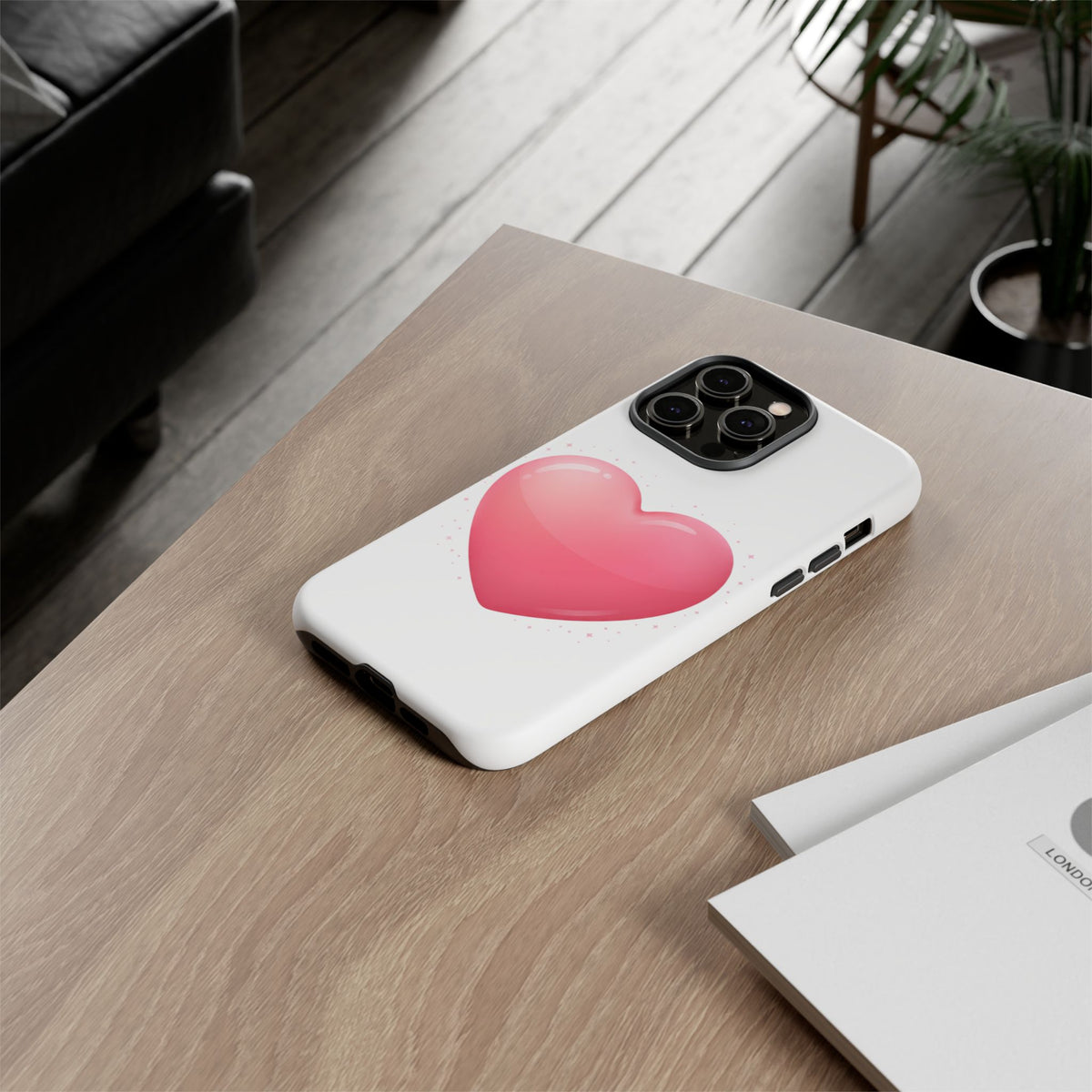 Heart Emoji Tough Case — Cute Pink Heart Phone Case for iPhone & Android