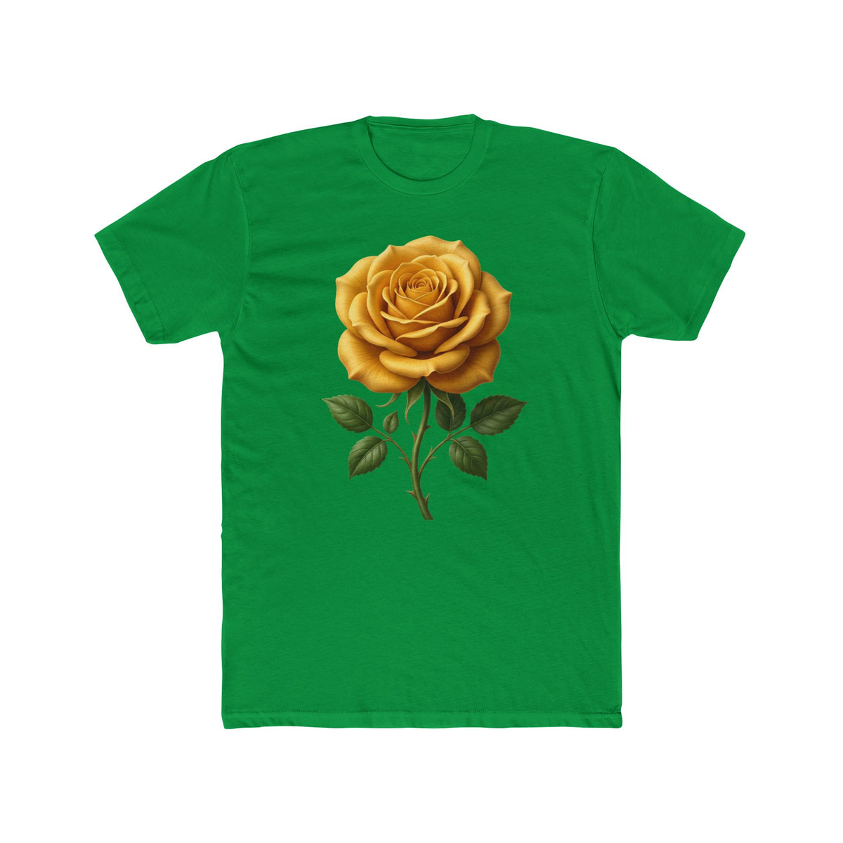 Yellow Rose Graphic Tee - Vintage Botanical Floral T-Shirt